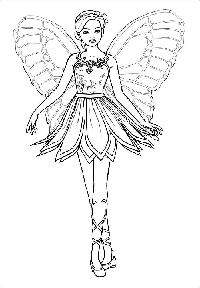 Fairy Coloring Pages For Kids
 Free Printables TONS of Fairy Coloring Pages