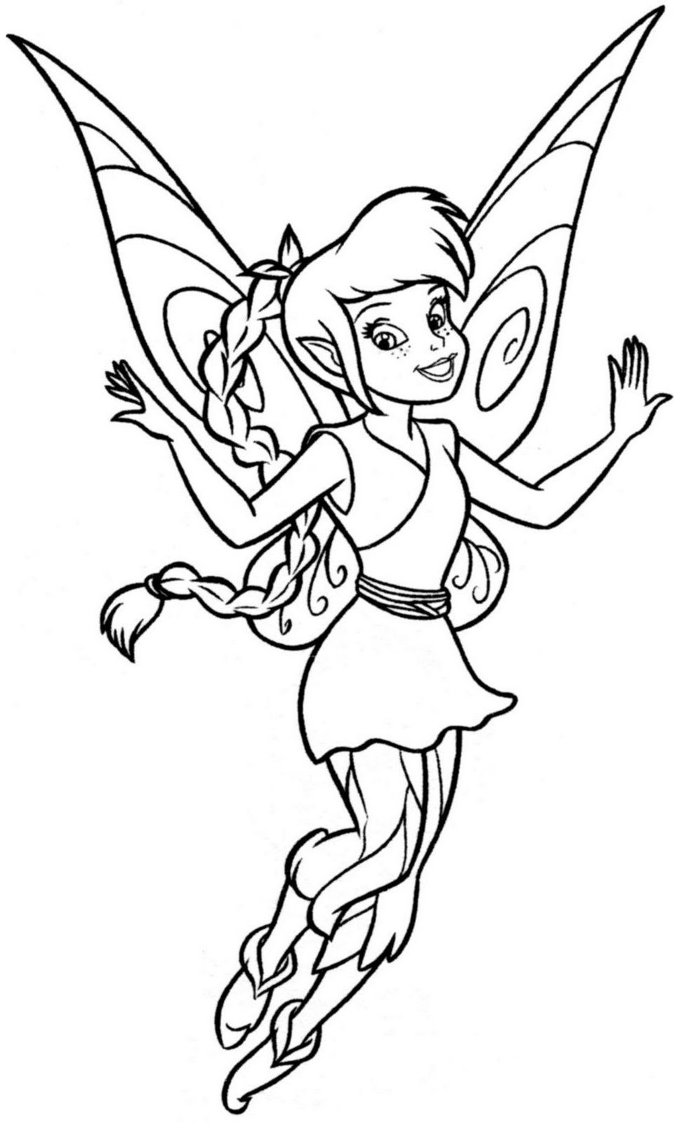 Fairy Coloring Pages For Kids
 Cute Cartoon Wallpaper
