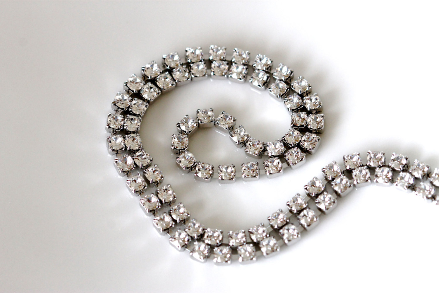 Fake Diamond Necklace
 faux diamond choker swarovski crystal necklace fake
