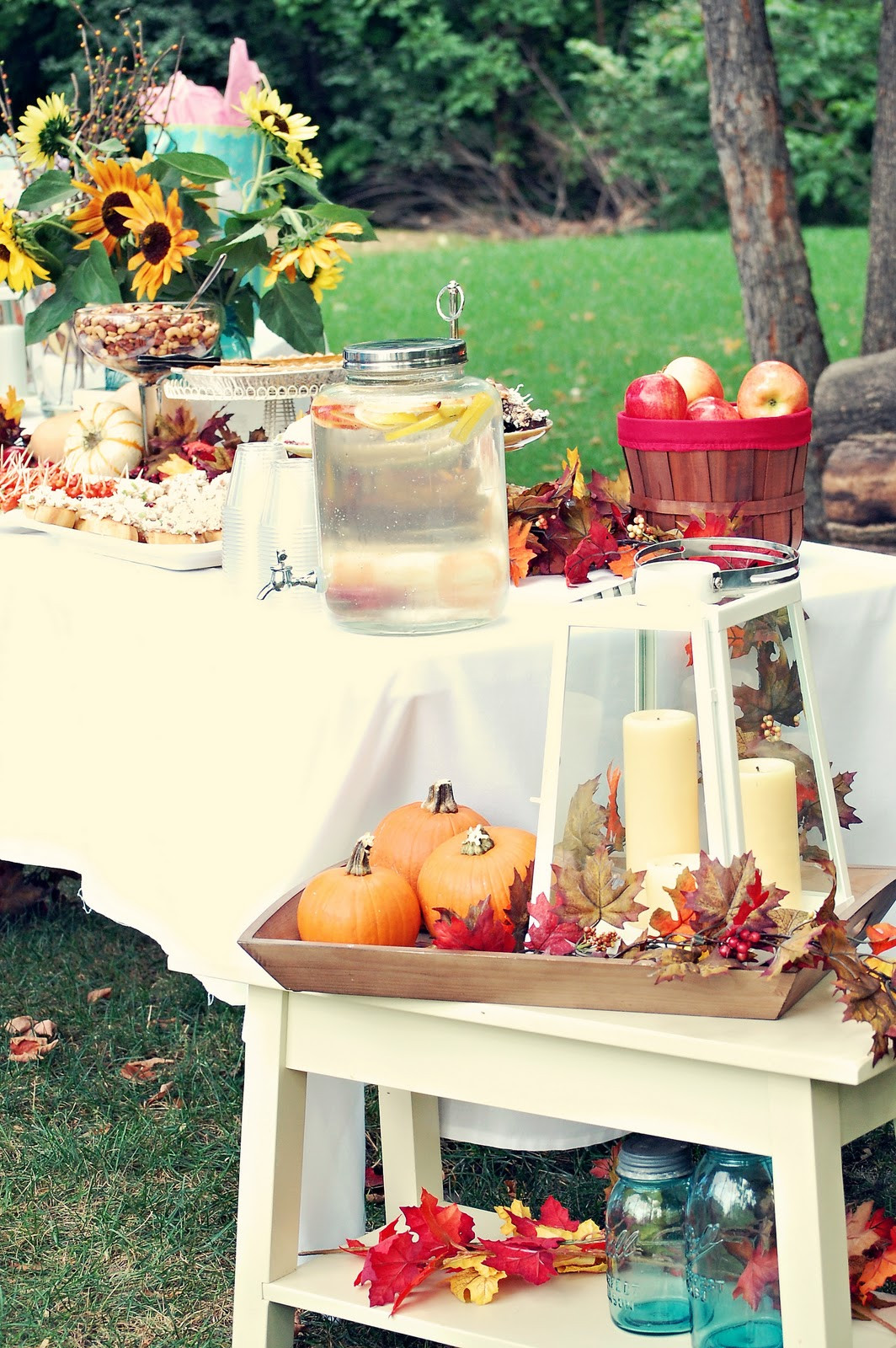Fall Baby Shower Decorating Ideas
 A Feathered Nest Fall Baby Shower