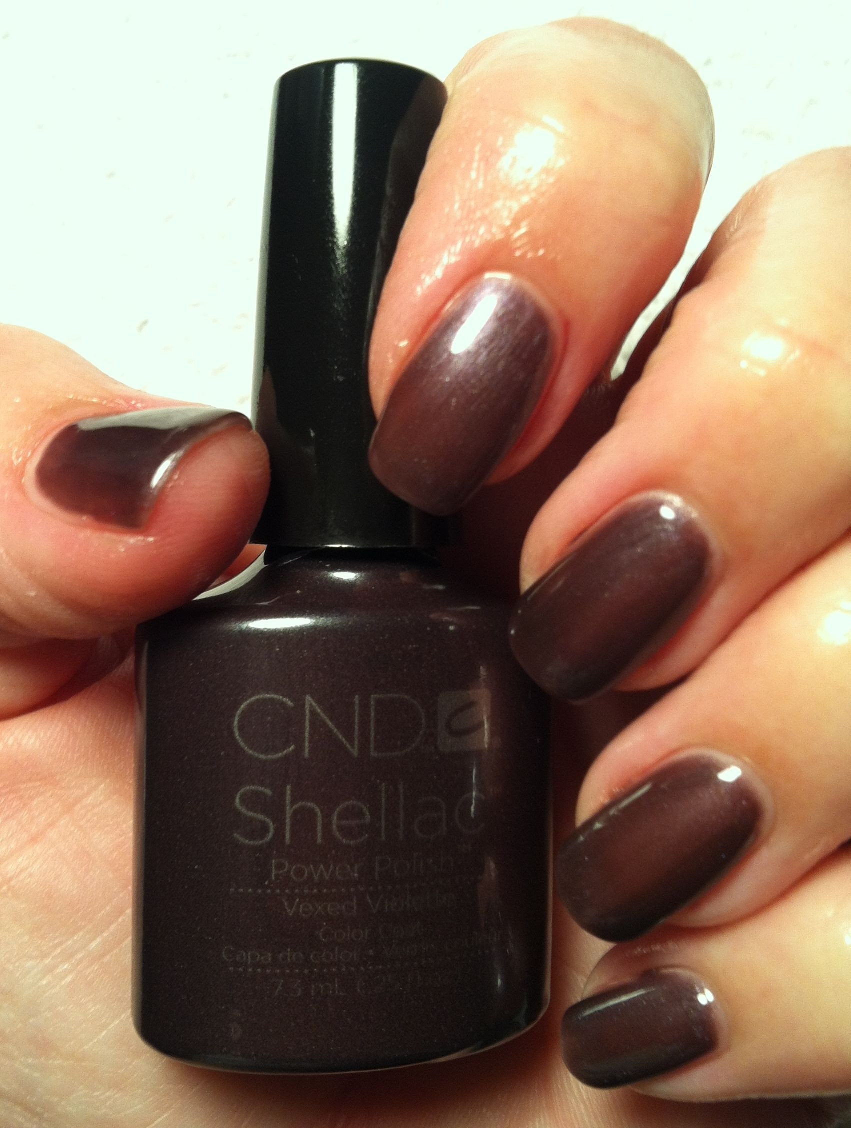 Fall Shellac Nail Colors
 CND Shellac New fall color Vexed Violette Gorgeous in