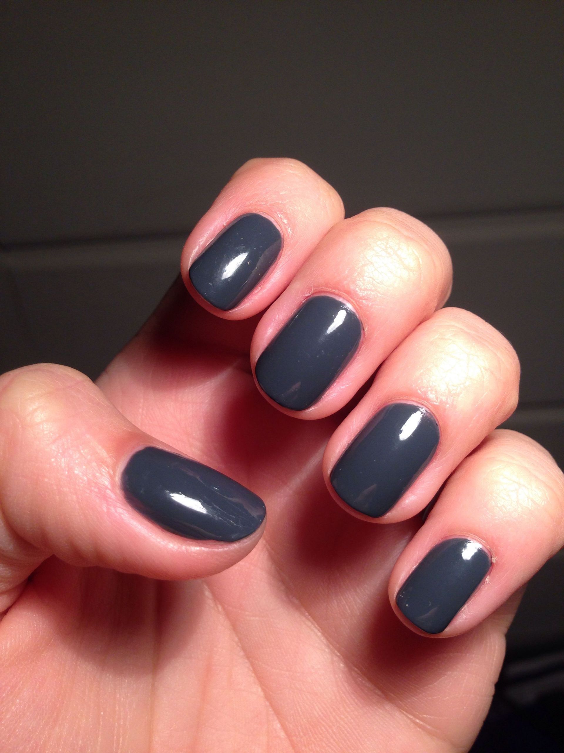 Fall Shellac Nail Colors
 Fall nail polish fave = CND Vinylux in Asphalt Perfect