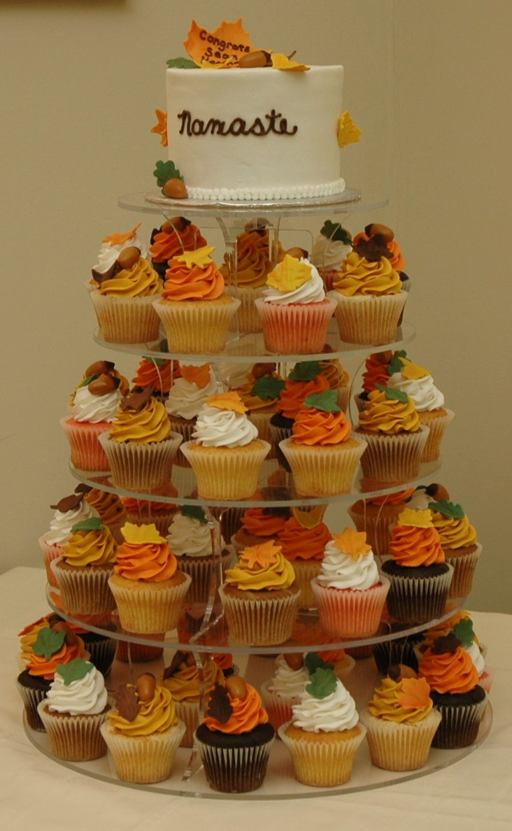 Fall Themed Cupcakes
 Tara s Cupcakes Autumn Wedding Cake and Cupcake Tower