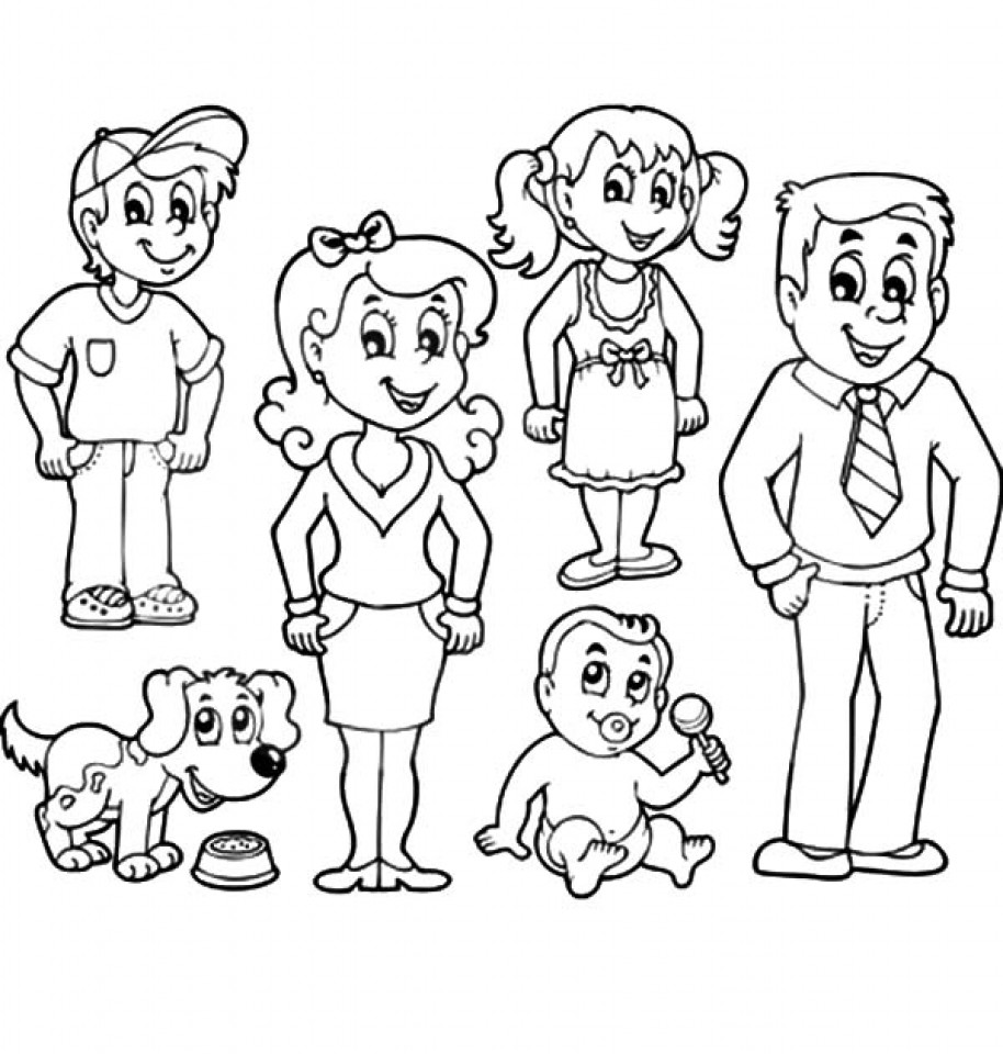 Family Coloring Pages For Kids
 Proud Family Pages Printable Coloring Pages