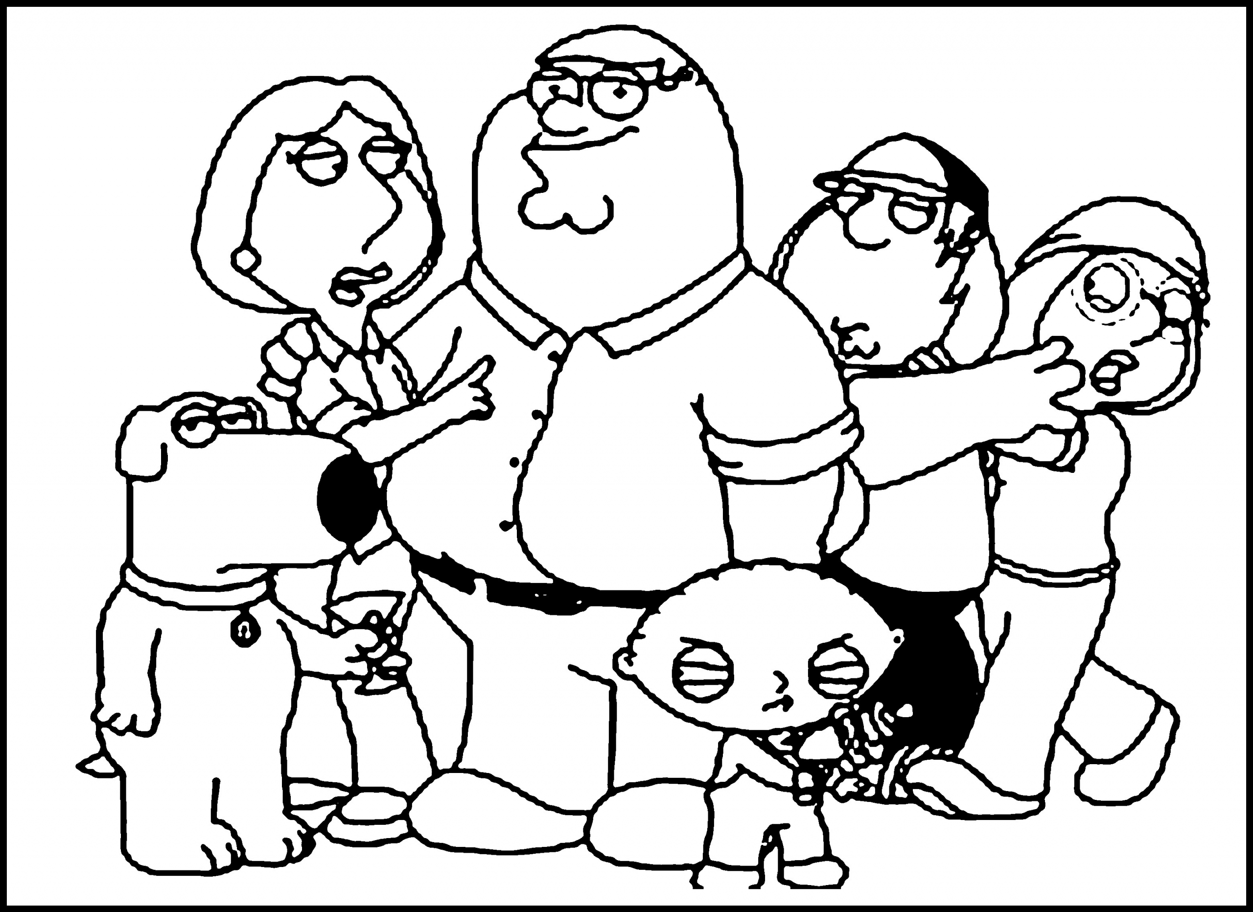 Family Coloring Pages For Kids
 Free Printable Family Guy Coloring Pages For Kids
