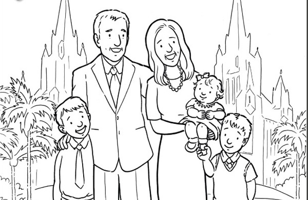 Family Coloring Pages For Kids
 Activities for Children
