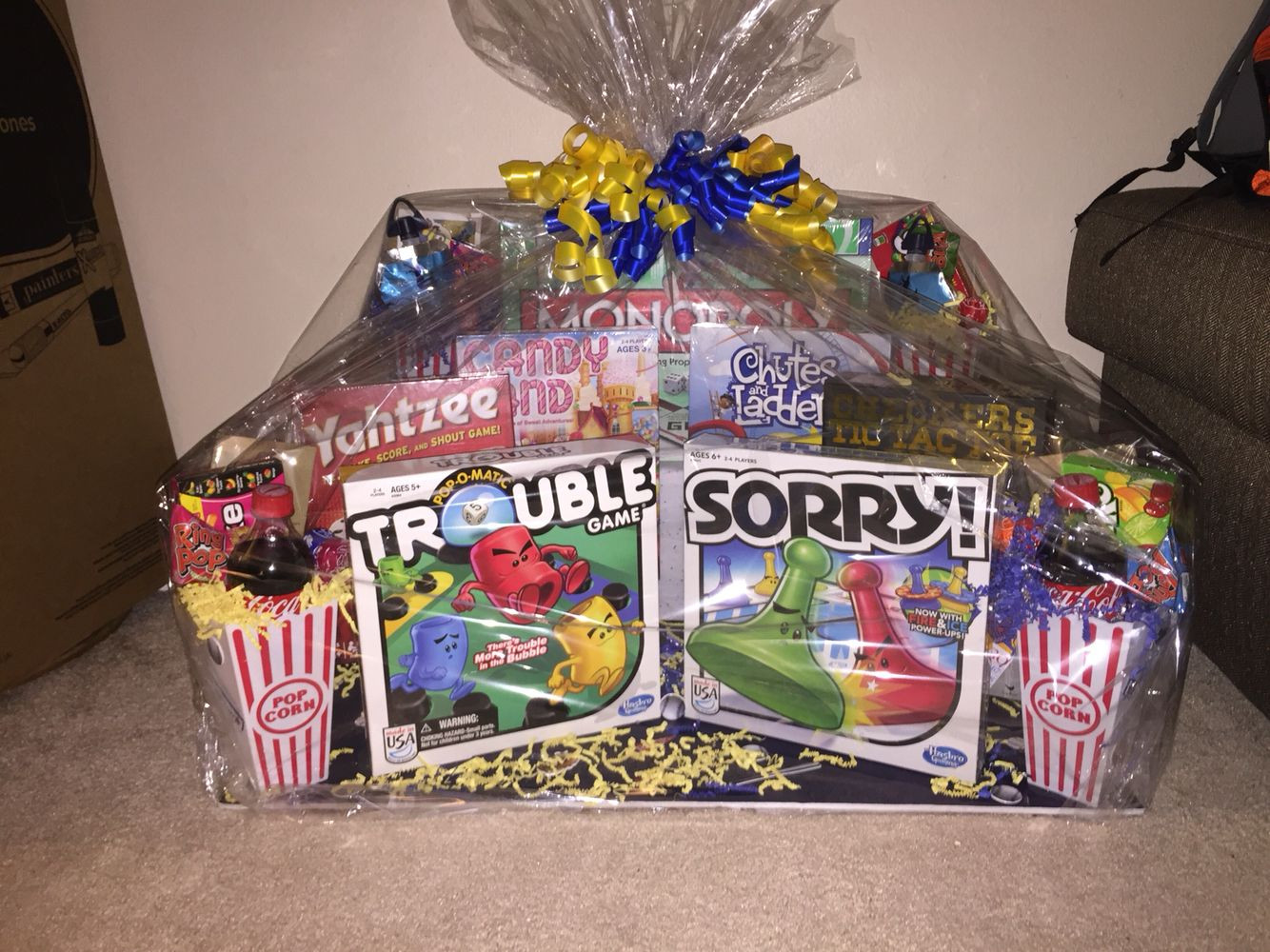 Family Night Gift Basket Ideas
 Family game night t basket Great ideas