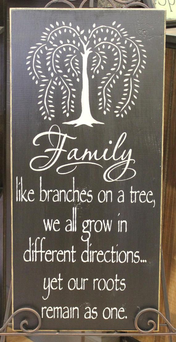 Family Tree Quotes
 Items similar to Willow Tree Family Beautiful Sign Great