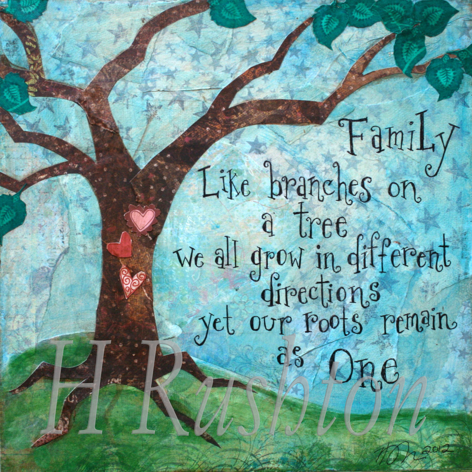 Family Tree Quotes
 Family Tree ArtFamily Wall Art Quote Mixed Media Art Print