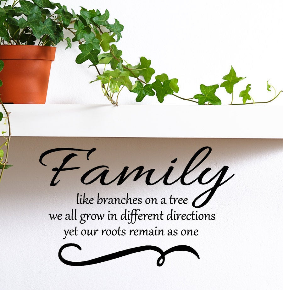 Family Tree Quotes
 Family like branches on a tree we all grow in by