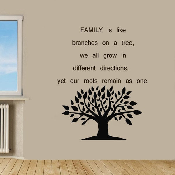 Family Tree Quotes
 Shop Family Tree Quote Sticker Vinyl Wall Art Free