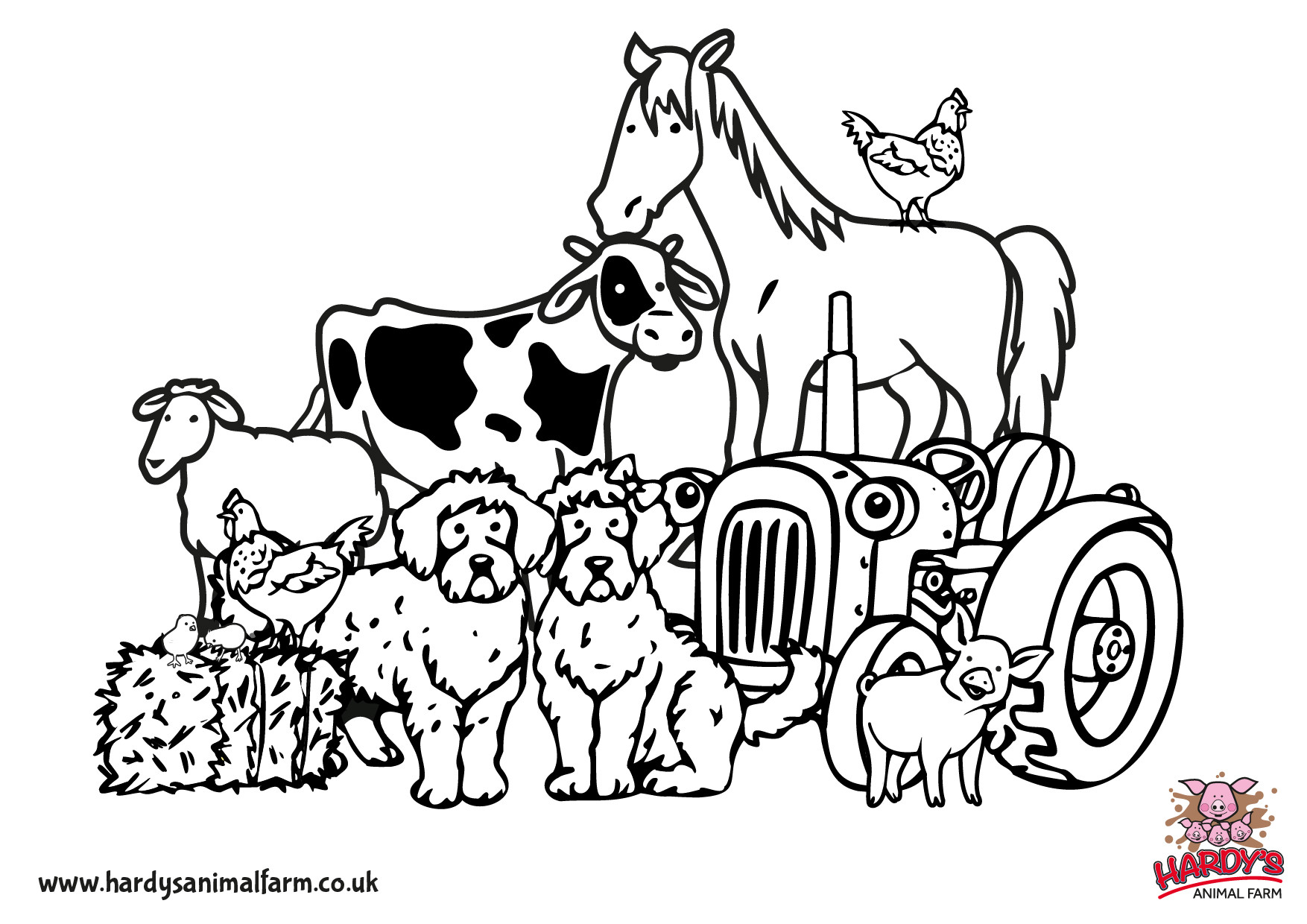 Farm Coloring Pages For Kids
 Colouring Pages Hardys Animal Farm