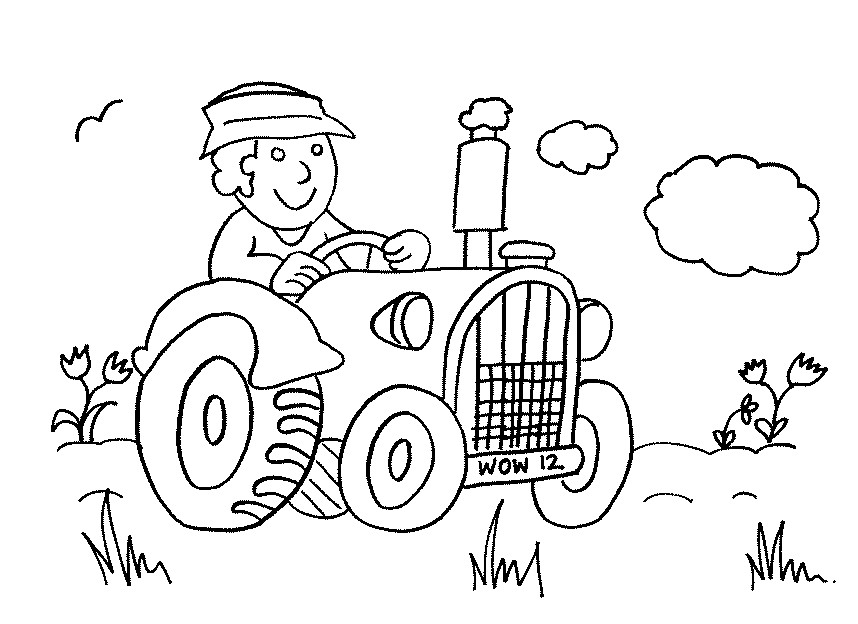 Farm Coloring Pages For Kids
 Old Macdonald Had A Farm Coloring Pages Coloring Home