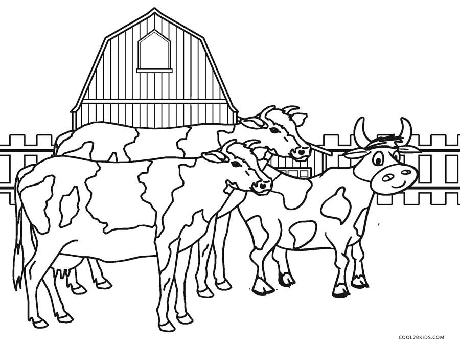 Farm Coloring Pages For Kids
 Free Printable Farm Animal Coloring Pages For Kids
