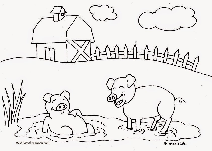 Farm Coloring Pages For Kids
 farm coloring pages for kindergarten Free Coloring Pages