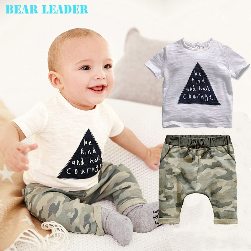 Fashion Baby Boy
 Bear Leader 2018 kids boys summer style infant clothes
