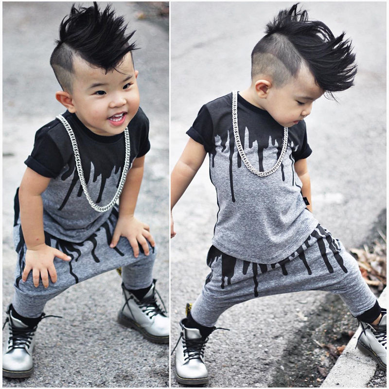 Fashion Baby Boy
 2pcs Newborn Toddler Infant Kids Baby Boy Clothes T shirt
