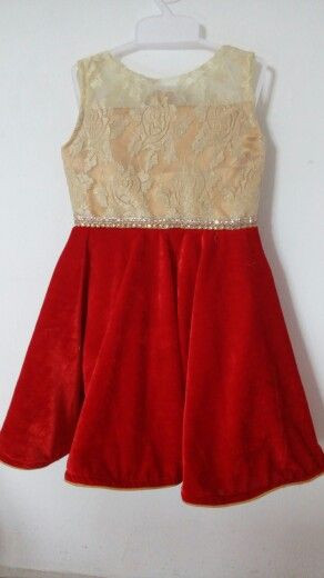 Fashion For Ur Kids
 Gold Net with Red Velvet A beautiful dress for ur angel