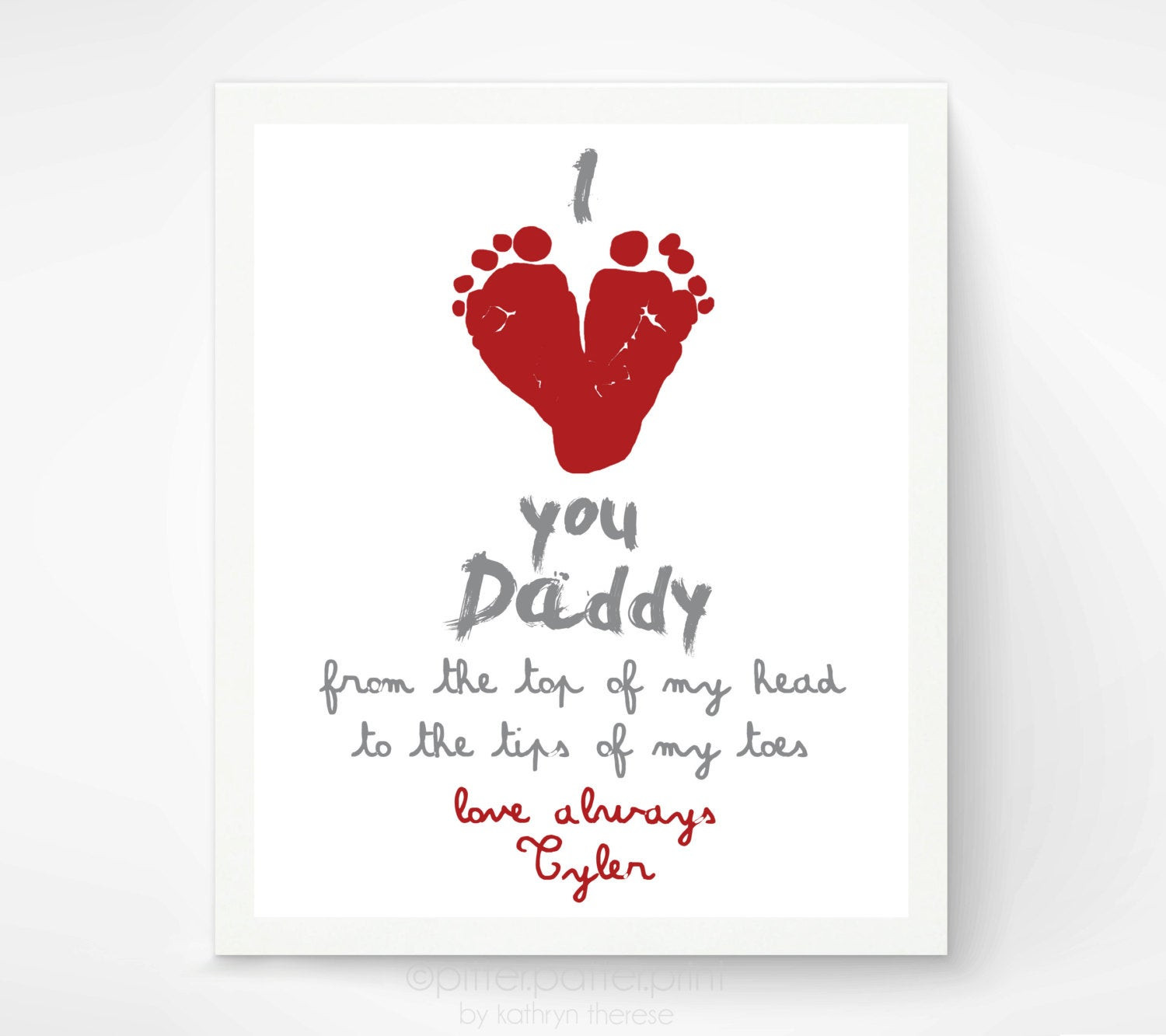 Father Daughter Valentine Gift Ideas
 Valentines Day Gift for New Dad I Love You by