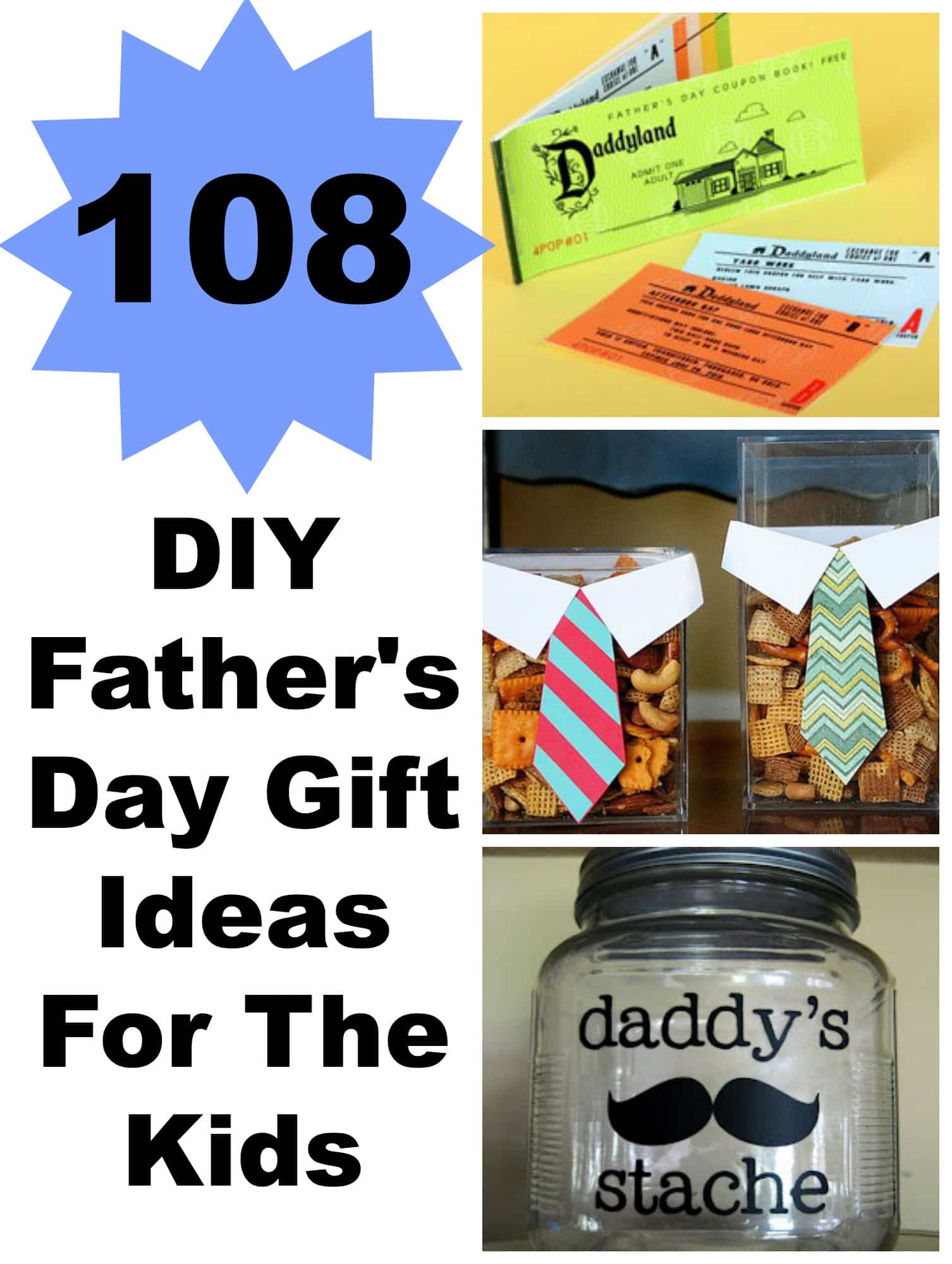Father Day Gift Ideas From Kids
 108 DIY Father s Day Gift Ideas For The Kids Lady and