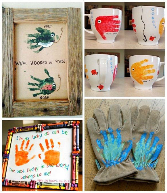 Father'S Day Gift Ideas From Toddler
 Father s Day Handprint Gift Ideas from Kids
