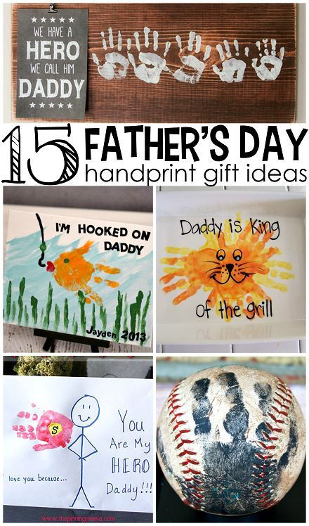 Fathers Day Gift Ideas Crafts
 Father s Day Handprint Gift Ideas from Kids such cute