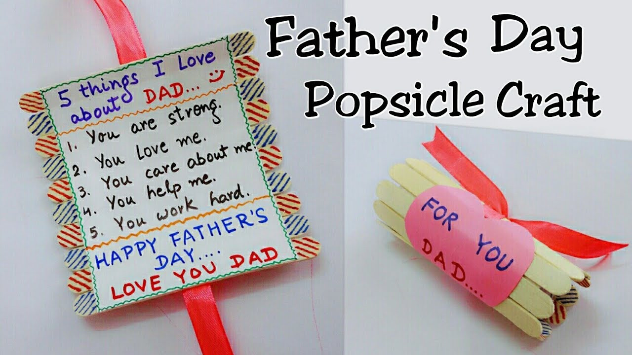 Fathers Day Gift Ideas Crafts
 Best Gift Idea for Father s Day Father s Day Popsicle