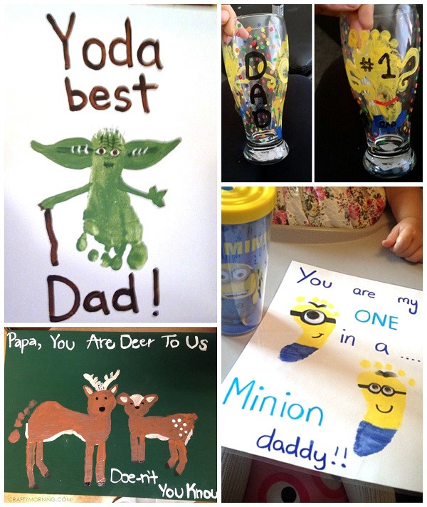 Fathers Day Gift Ideas Crafts
 Father s Day Footprint Gift Ideas from the Kids Crafty