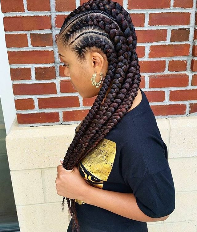 Feed In Braids Hairstyles
 31 best images about feed in braids on Pinterest