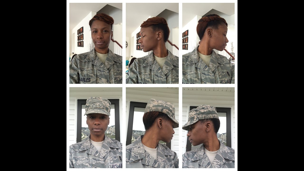 Female Army Hairstyles
 Santasha s Styles Military Friendly Do