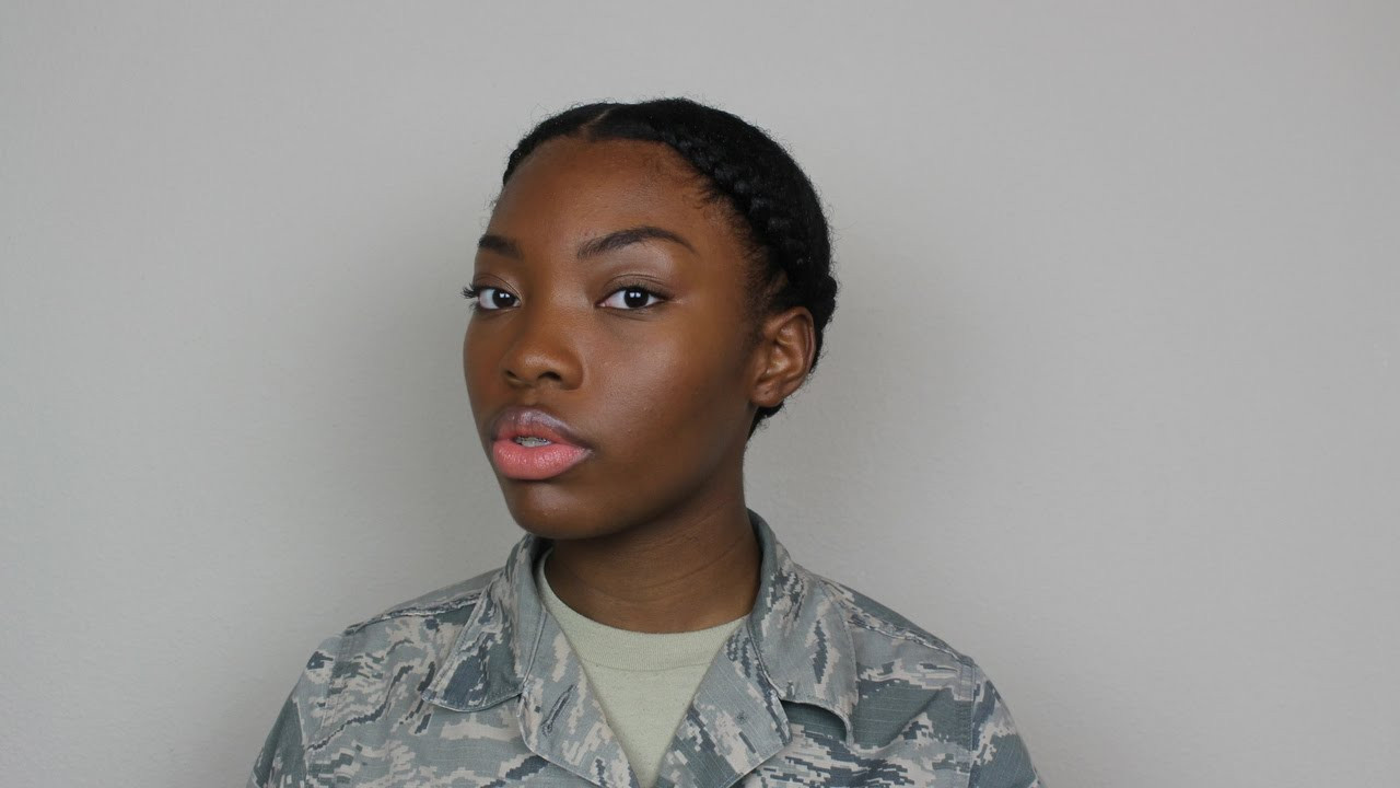 Female Military Hairstyles
 Natural Hair Military or Professional Hairstyles for Women
