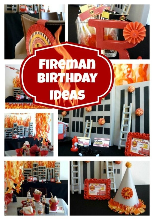 Fireman Birthday Party Ideas
 Fireman Birthday Party Celebration Fire Truck Ideas
