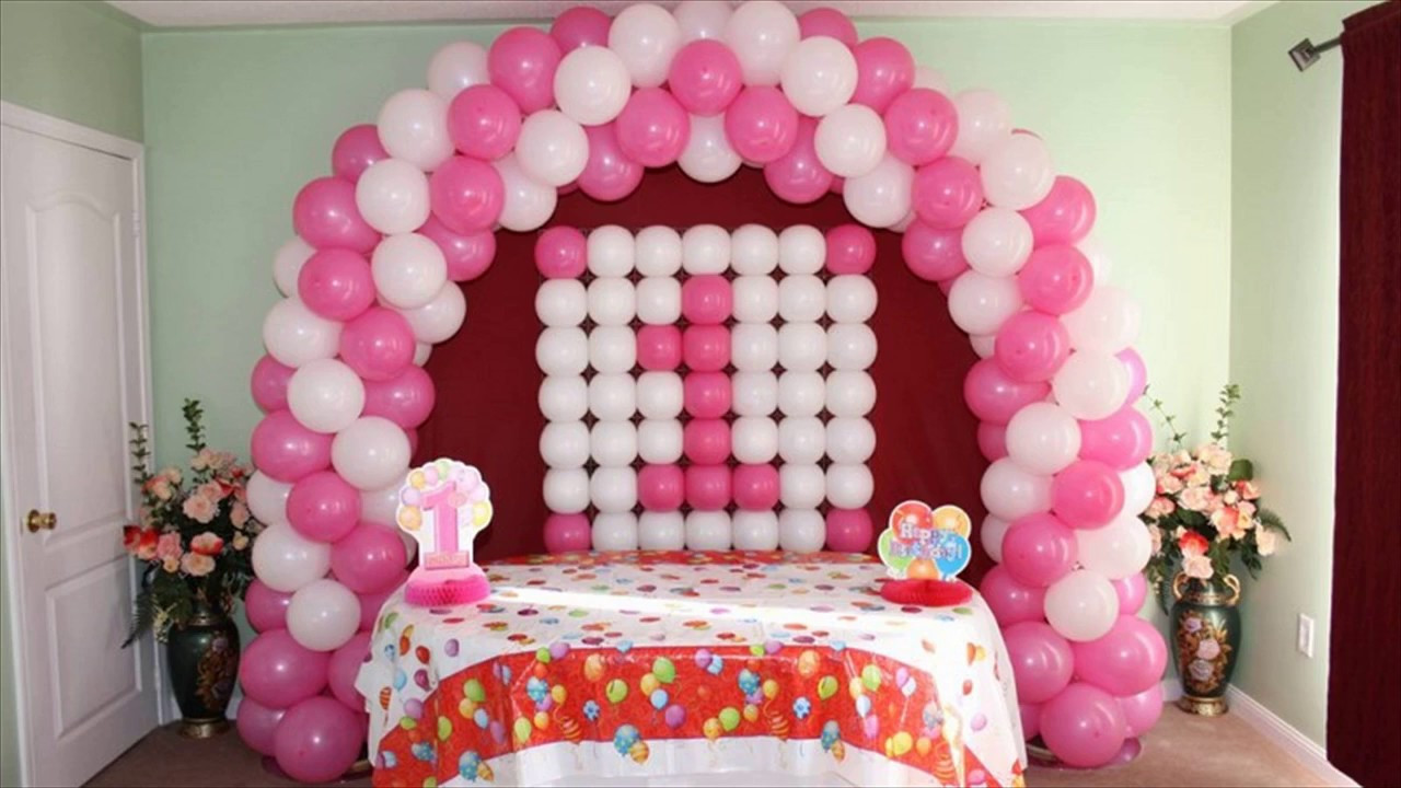 First Birthday Decoration Ideas
 1st Birthday Balloon Decorations