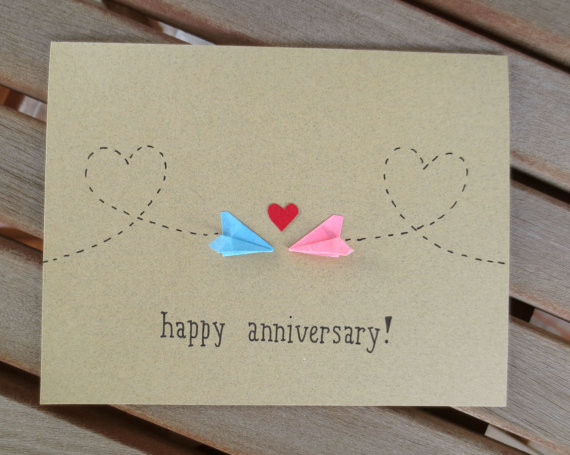 First Wedding Anniversary Gift Ideas From Parents
 anniversary card long distance anniversary card happy