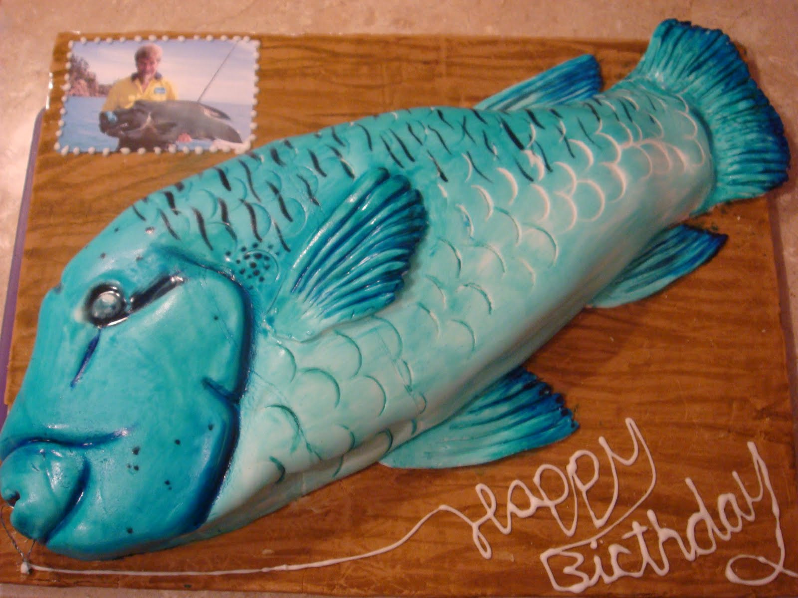 Fish Birthday Cakes
 butter hearts sugar Carrot Cake Fish Birthday Cake