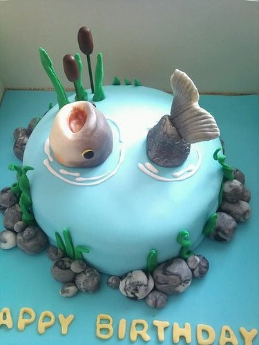 Fish Birthday Cakes
 Fish Birthday Cakes Via s Your Homemade