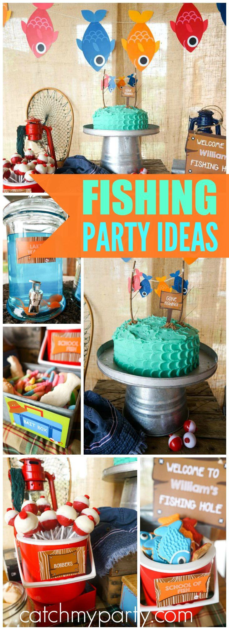 Fishing Birthday Party Ideas
 Fishing Party Birthday "William s Gone Fishing Party