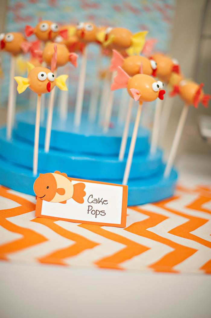 Fishing Birthday Party Ideas
 Kara s Party Ideas Goldfish Fishing 1st Birthday Party