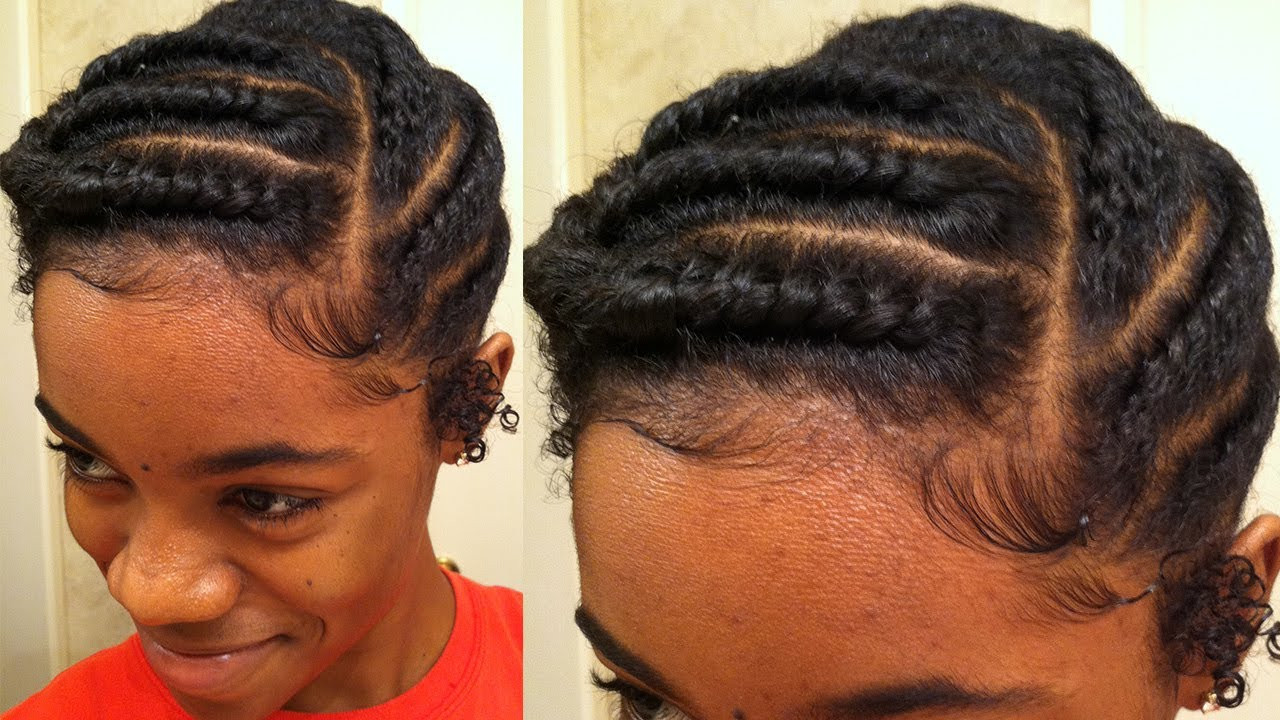 Flat Twist Hairstyles On Natural Hair
 Flat Twist Protective Style