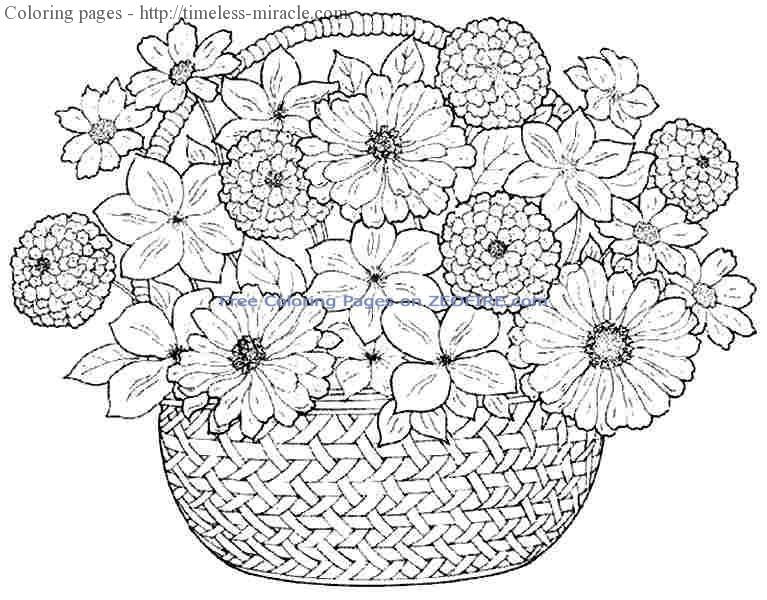 25 Best Flower Coloring Pages for Girls - Home, Family, Style and Art Ideas