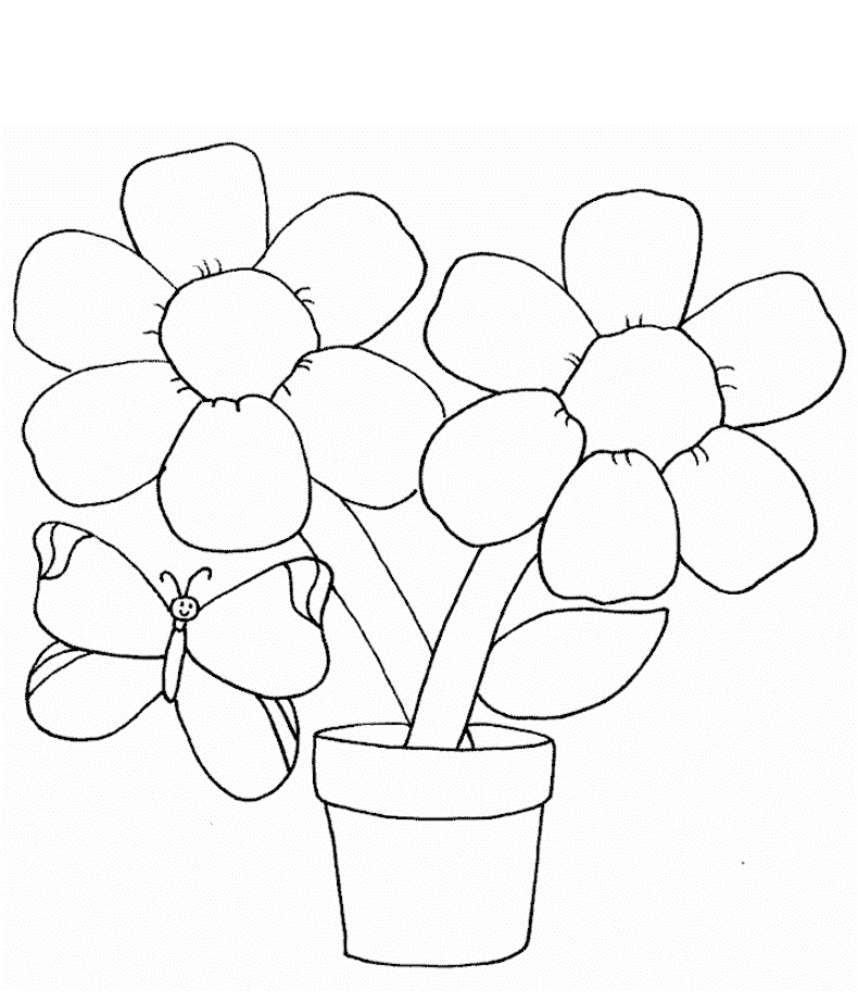 20 Ideas for Flower Coloring Pages for toddlers - Home, Family, Style