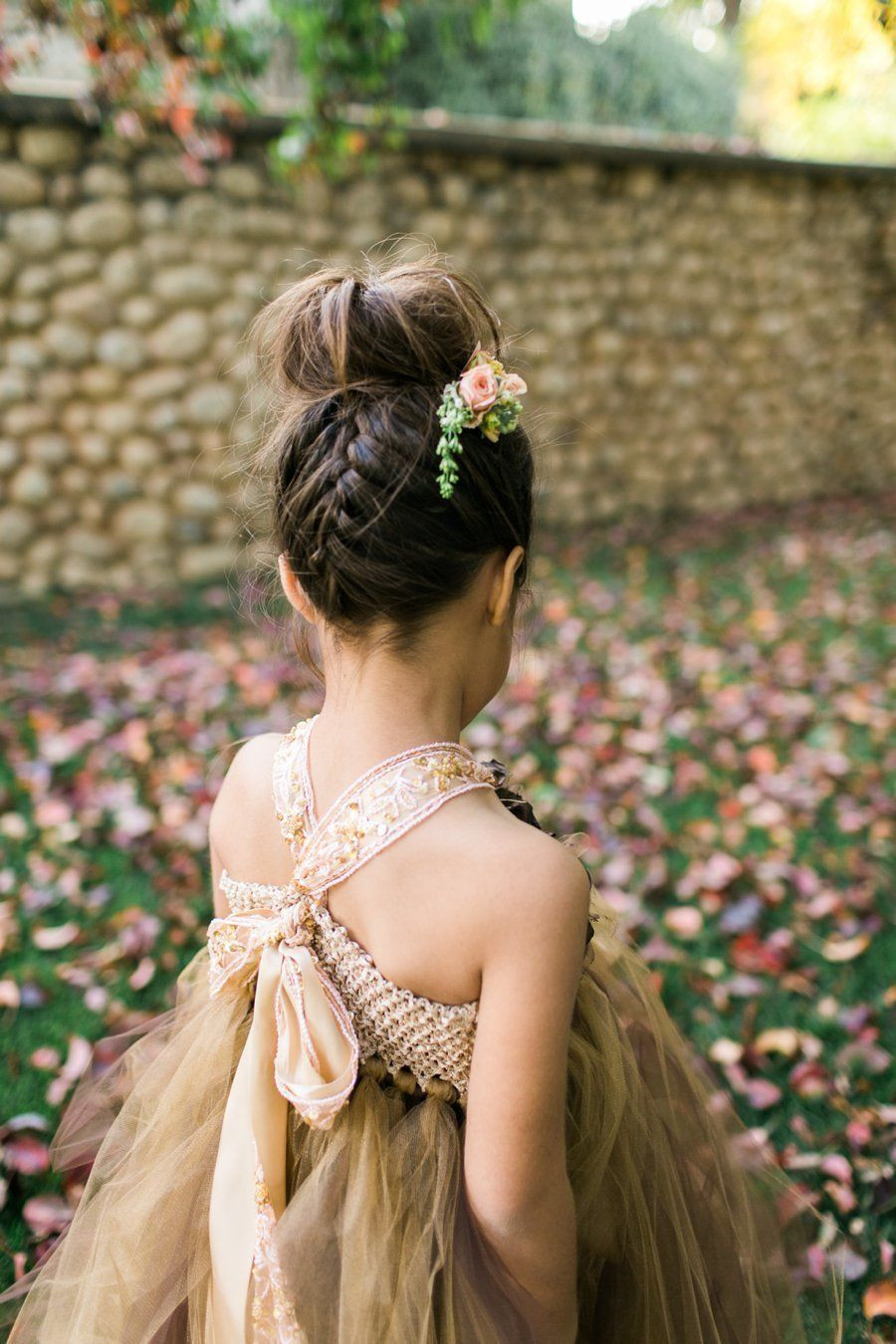 Flower Girl Wedding Hairstyles
 Forest Inspired Indoor Wedding Flower Girls