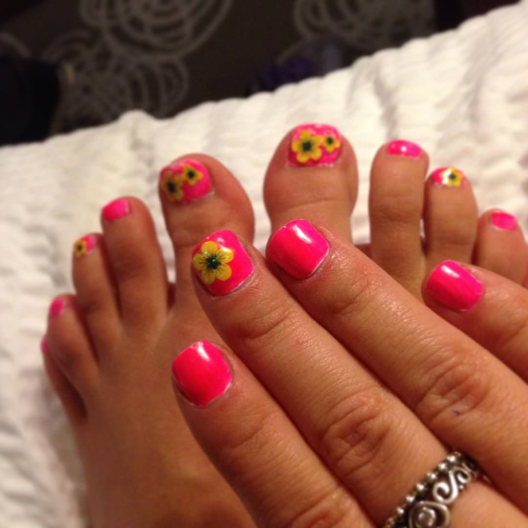 Flower Nail Art Designs For Toes
 26 Toes Nail Art Designs Ideas