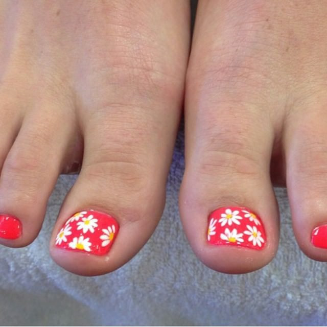 Flower Nail Art Designs For Toes
 32 Flower Toe Nail Designs Nail Designs