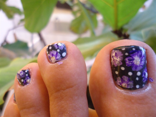 Flower Nail Art Designs For Toes
 50 Most Beautiful And Stylish Flower Toe Nail Art Design