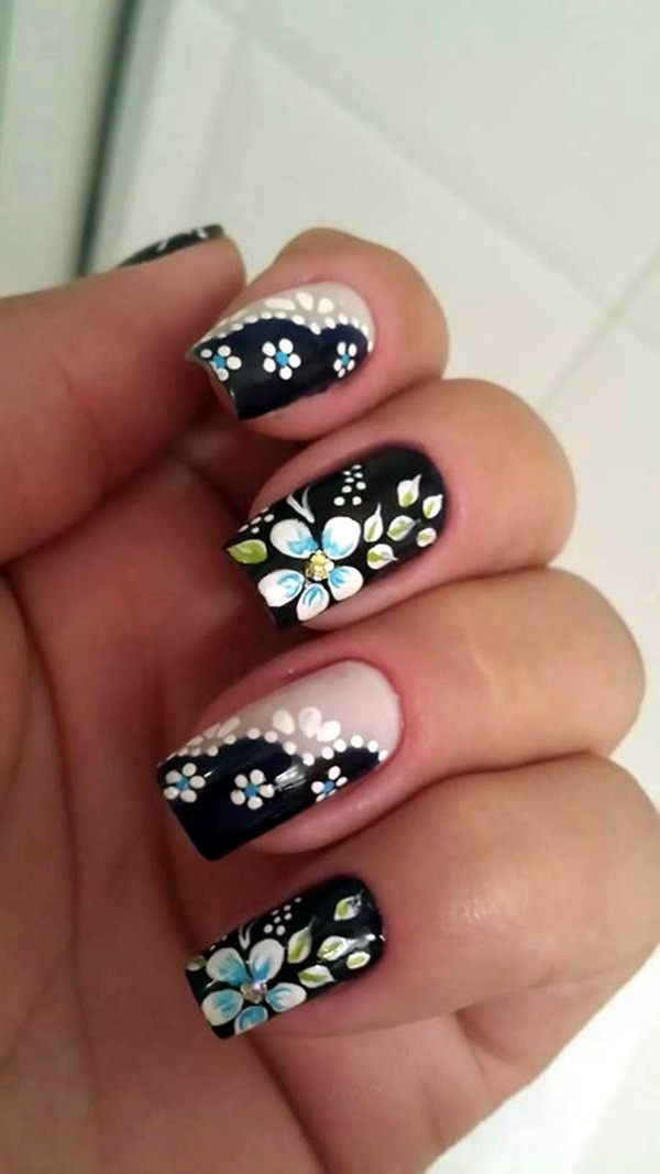 Flower Nail Designs
 101 Cute Flower Nail Designs that’re too attractive to