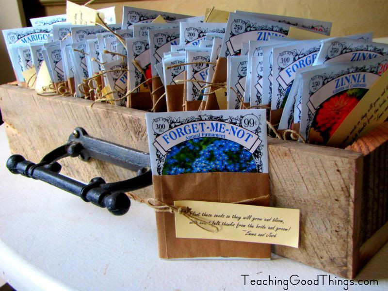 Flower Seed Wedding Favors DIY
 wedding favors and flower seed packets