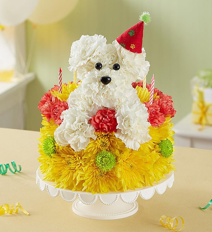Flowers Birthday Cake
 Birthday Wishes Flower Cake™ Pupcake™