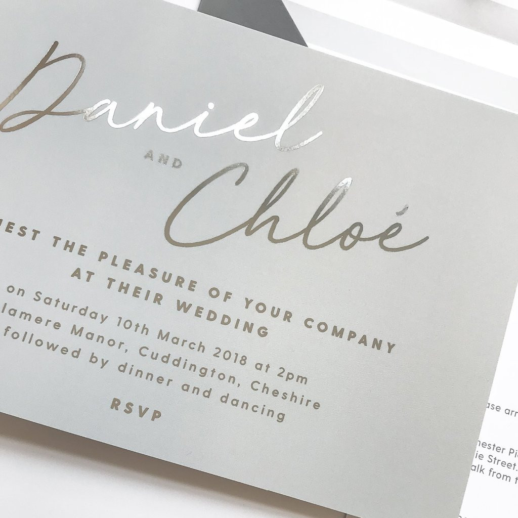 Foil Wedding Invitations
 Rachel foil printed Wedding Invitations – Project Pretty