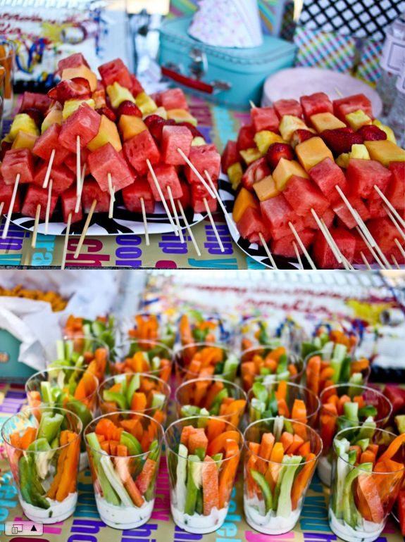 Food Ideas For Outdoor Party
 311 best images about Pretty Fruit and Veggie trays on